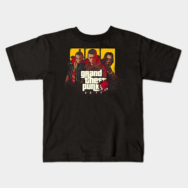 Grand Theft Punk Kids T-Shirt by RedBug01